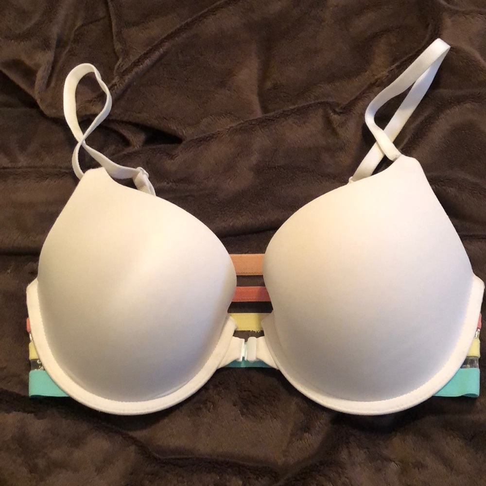 NWOT Victoria Secret multi stripe bra